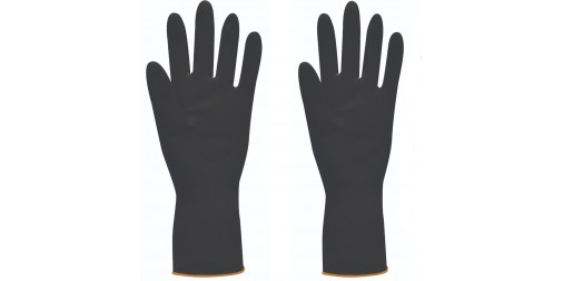 jet black disposable gloves